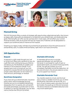 Gift Opportunities brochure